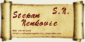 Stepan Nenković vizit kartica